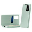 Flip case for Samsung Galaxy S25+ Plus, Smart View Wallet, green