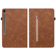 Case for Samsung Galaxy Tab S10 Lite / S10 FE / S9 FE, Wallet Pen Slot, brown