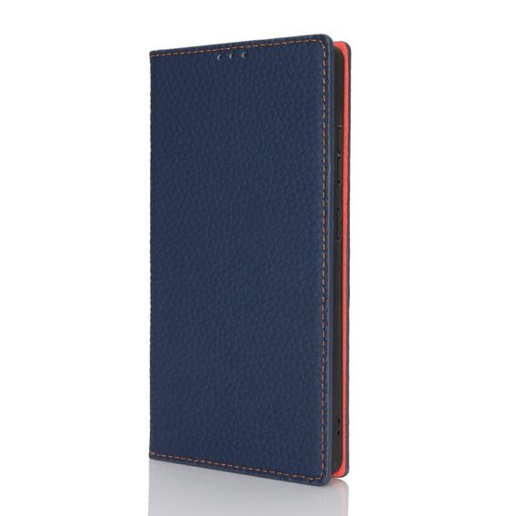 Flip case for Samsung Galaxy S25 Ultra, Litchi Skin Grain, dark blue