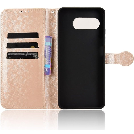 Flip case for T Phone 3 5G, Wallet Rhombus, gold