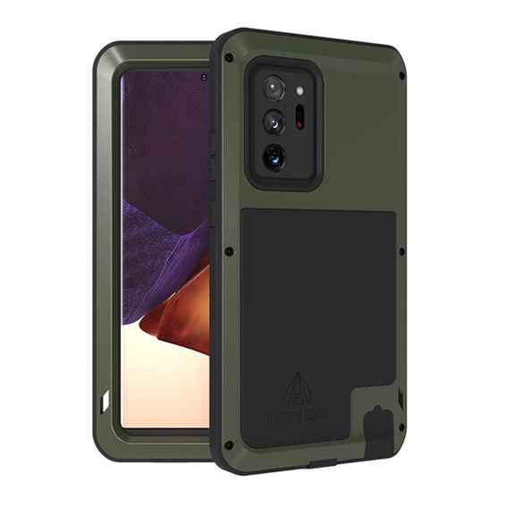 Love Mei Case for Samsung Galaxy Note 20 Ultra, armored without glass, green
