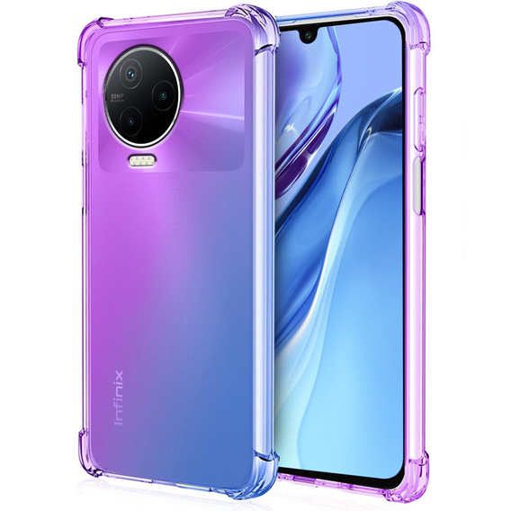 Case for Infinix Note 12 2023, Gradient Dropproof, Purple / blue