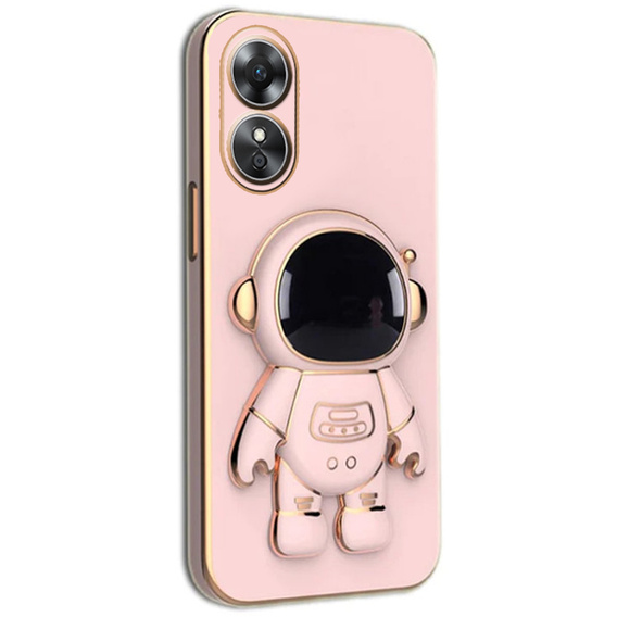 Case for Oppo A17, Astronaut, pink