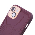 Case for iPhone 15, ERBORD Armor Mag, maroon