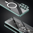 Magnetic Dual Glass MagSafe case for Samsung Galaxy S24, green