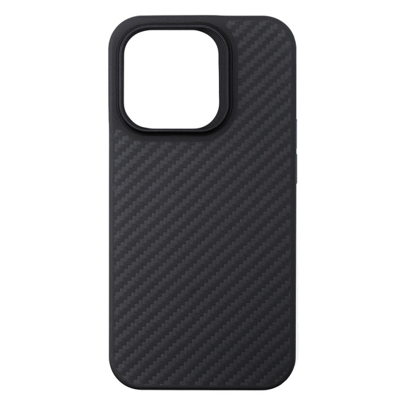 Case for iPhone 15 Pro, Aramid Fiber Cover, black