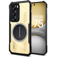 Case for Realme 14X / Realme C75, with magnetic sheet, transparent / black