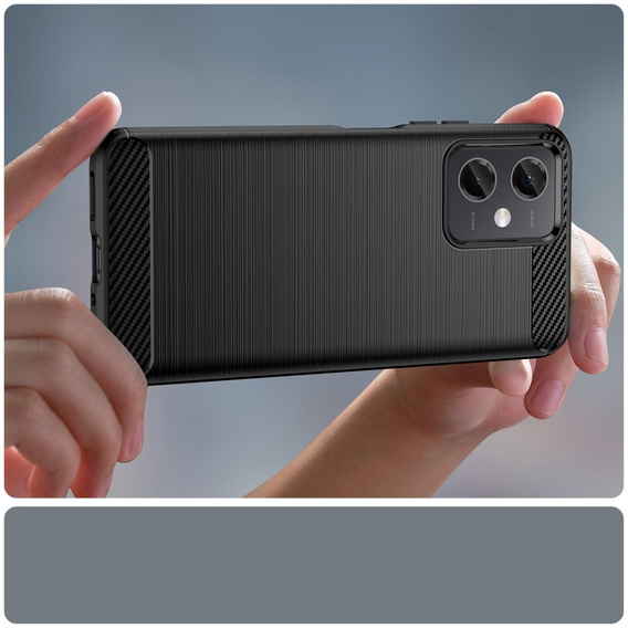 Case for Xiaomi Redmi Note 12 5G / POCO X5 5G, Carbon, black