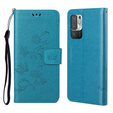 Flip case for Xiaomi Redmi Note 10 5G / Poco M3 Pro 4G/5G, Butterfly, blue