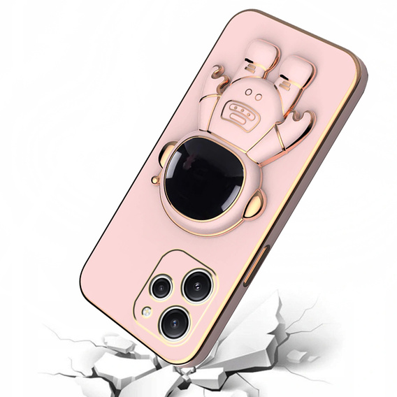 Case for Xiaomi Redmi 12, Astronaut, pink rose gold
