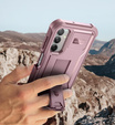 Armored case for Samsung Galaxy A25, Dexnor Full Body (Two Frames), pink