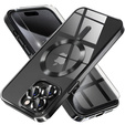 Case for iPhone 15 Pro Max, Electro MagSafe, black + Screen Glass
