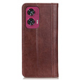 Flip case for Motorola Edge 50 Fusion 5G, Split Leather, brown