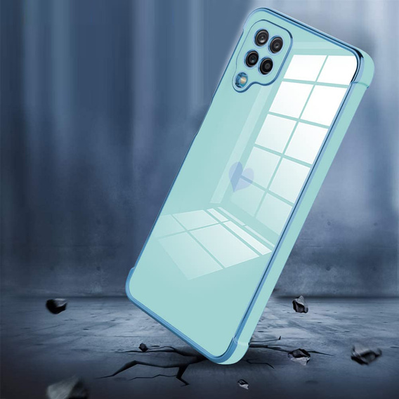 Case for Samsung Galaxy A12 / M12 / A12 2021, Electro heart, blue