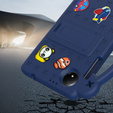 Children's case for Xiaomi Redmi Pad SE 8.7", Cute Patterns, with stand, dark blue