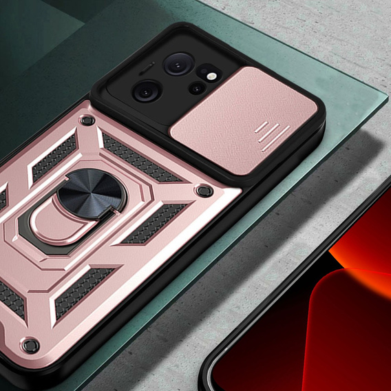 Case for Xiaomi 13T / 13T Pro, CamShield Slide, pink rose gold
