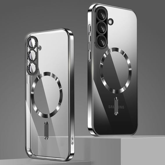 Case for Samsung Galaxy A56, Electro MagSafe, black + Screen Glass