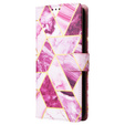 Flip case for Xiaomi Redmi Note 13 Pro 4G / Xiaomi Redmi Note 14S / Xiaomi Poco M6 Pro 4G, Wallet, Marble purple