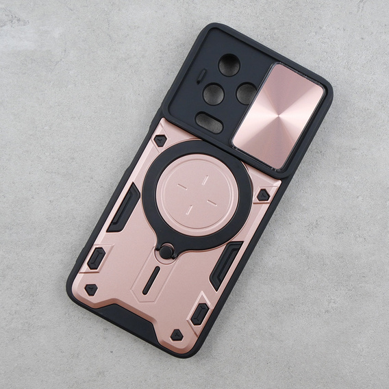 Armor case for Infinix Note 12 Pro 4G / Note 12 2023, CamShield Slide, pink rose gold