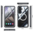Case for Samsung Galaxy S24 FE, Shockproof, with glass, for MagSafe, black
