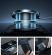 Armored case for iPhone 16 Pro, Dexnor CamProtect MagSafe, blue (Two frames)