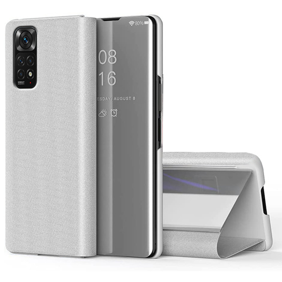 Case for Xiaomi Redmi Note 11 / 11S, Clear View, silver