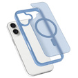 Matt Case for iPhone 17, for MagSafe, translucent blue
