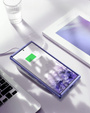 Case for Samsung Galaxy S22 Ultra, Suritch Full Body Marble, purple
