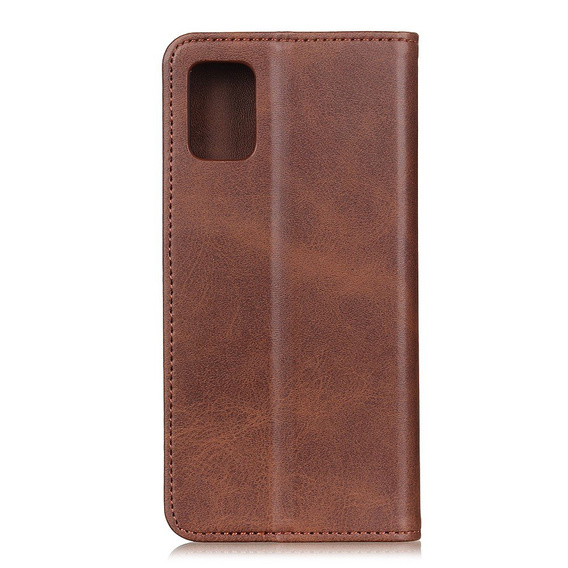 Flip case for Samsung Galaxy M51, Split Leather, brown