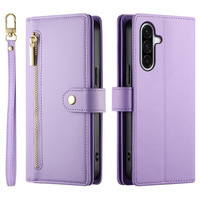 Wallet Zipper Pocket flip case for Samsung Galaxy A17 5G, Wallet Zipper Pocket, purple