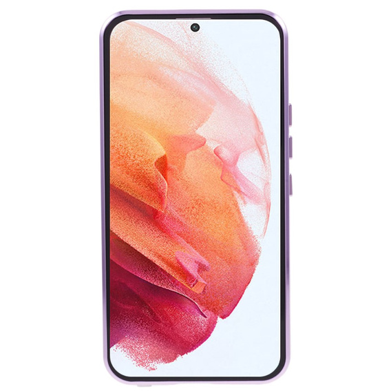 Case for Samsung Galaxy S21, Magnetic Dual Glass, purple