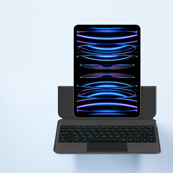 Keyboard Case for iPad Pro 11" 2024, Magnetic Keyboard Touchpad, black