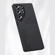 BENKS Kevlar Case for Samsung Galaxy S25 Ultra, for MagSafe, Carbon Fiber, black