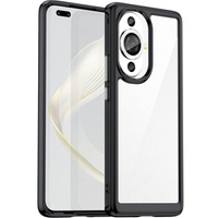 Case for Huawei Nova 11 Pro, Fusion Hybrid, transparent / black