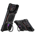 Case for ASUS ROG Phone 8 5G / 8 Pro 5G, Kickstand Bumper, with lens cover, for MagSafe, black / red