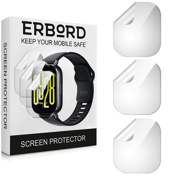 3x ERBORD hydrogel film for Xiaomi Redmi Watch 5 Active