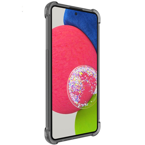 IMAK case for Samsung Galaxy A53 5G, Dropproof, transparent / black