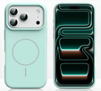 Silicone sleeve for iPhone 17 Pro, for MagSafe, anti-shock, green