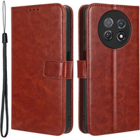 Flip case for Huawei Nova Y91 4G, Crazy Horse Wallet, brown
