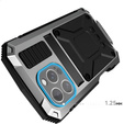 Armored case for iPhone 16 Pro, R-JUST, silver