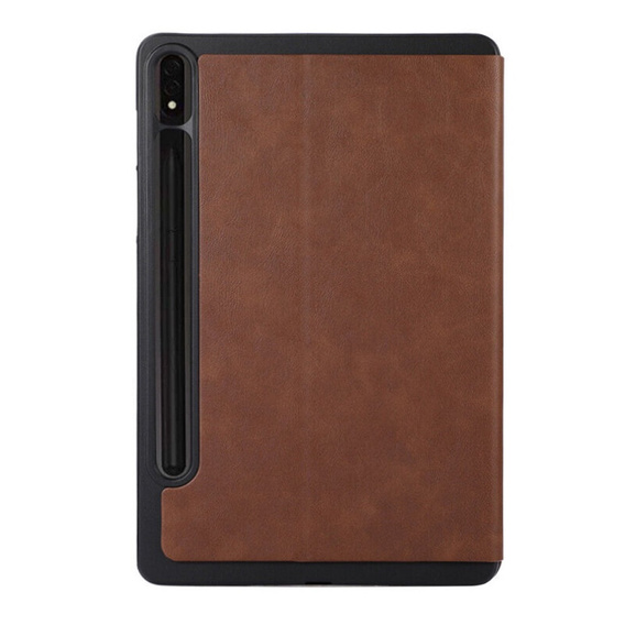 Case for Samsung Galaxy Tab S9 FE+ Plus, Smartcase with stylus space, brown