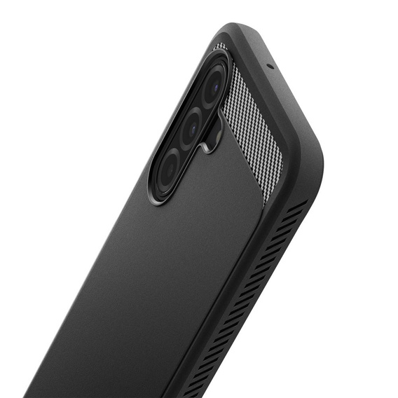 Spigen case for Samsung Galaxy A16 4G/ 5G, Rugged Armor MagSafe, black + Tempered Glass 9H
