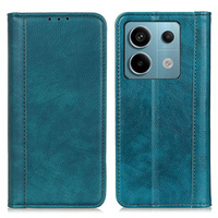 Case for Xiaomi Redmi Note 13 Pro 5G, Wallet Litchi Leather, green