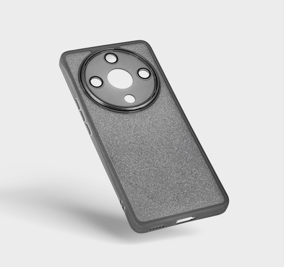 Case for Honor Magic 6 Lite 5G, Glittery Powder, grey