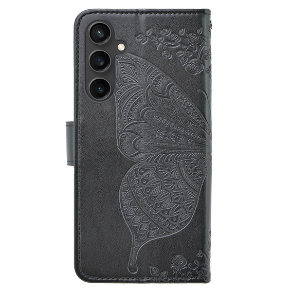 Flip case for Samsung Galaxy S23 FE, Butterfly, black