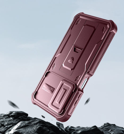 Armored case for Samsung Galaxy A16, Dexnor Full Body (Two Frames), red