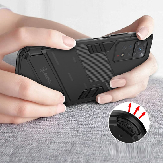 Case for Xiaomi Redmi Note 11 Pro 4G / 5G, Military kickstand, blue