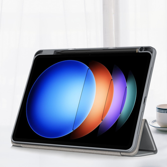 Case for Xiaomi Pad 6S Pro 12.4, Smartcase Hybrid, with stylus space, grey