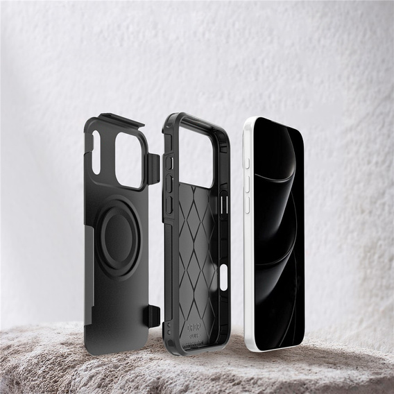 MagForce case for iPhone 17 Pro Max, for MagSafe, armoured, black