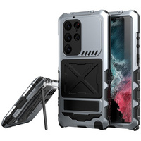 Armored case for Samsung Galaxy S23 Ultra, R-JUST, silver